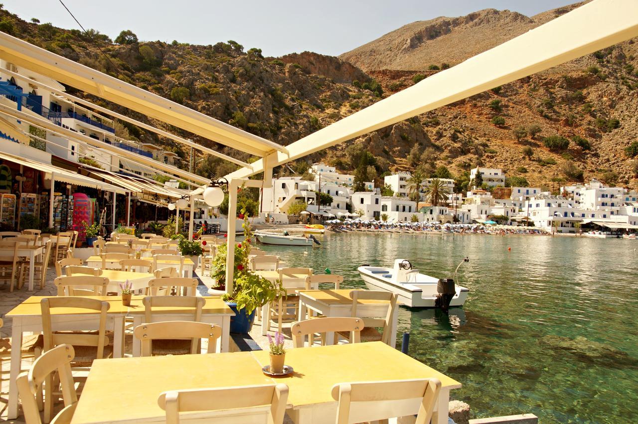 Madares Hotel Loutro Buitenkant foto