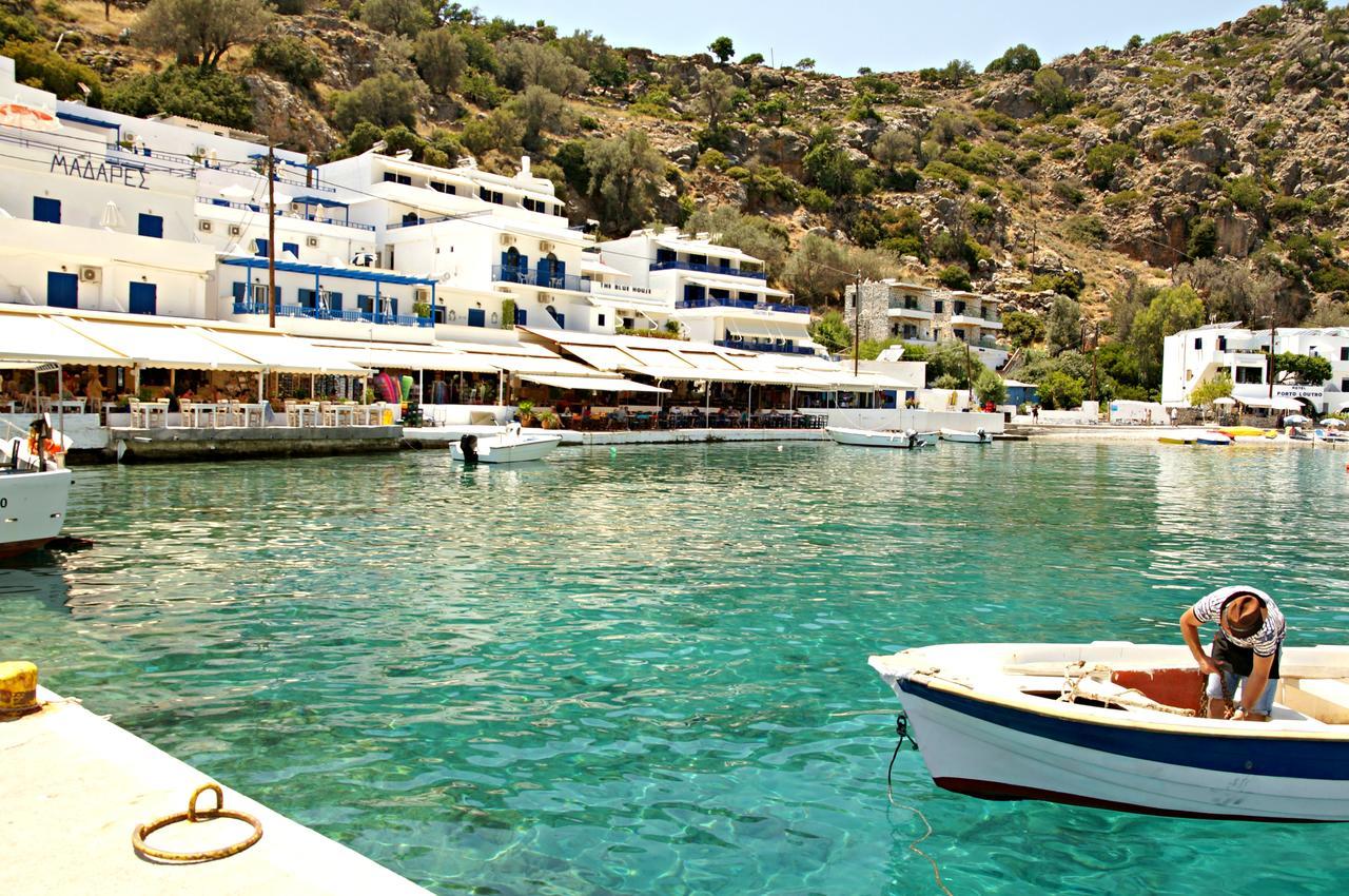 Madares Hotel Loutro Buitenkant foto