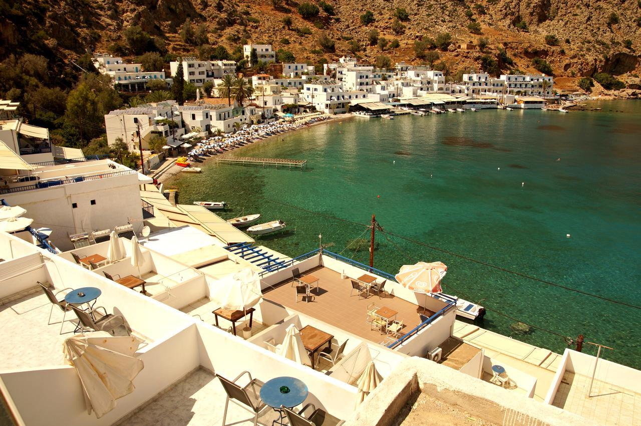 Madares Hotel Loutro Buitenkant foto