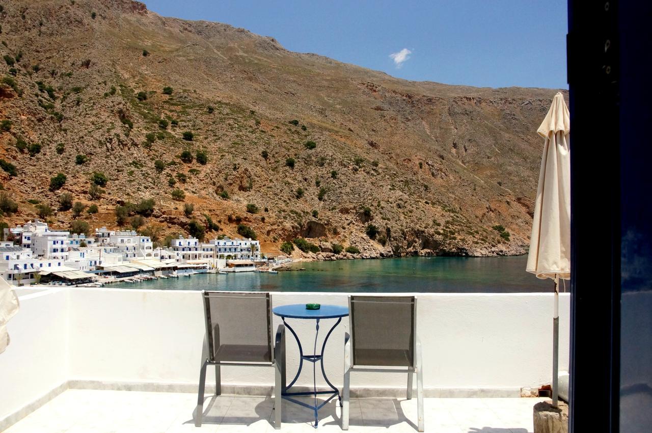 Madares Hotel Loutro Buitenkant foto